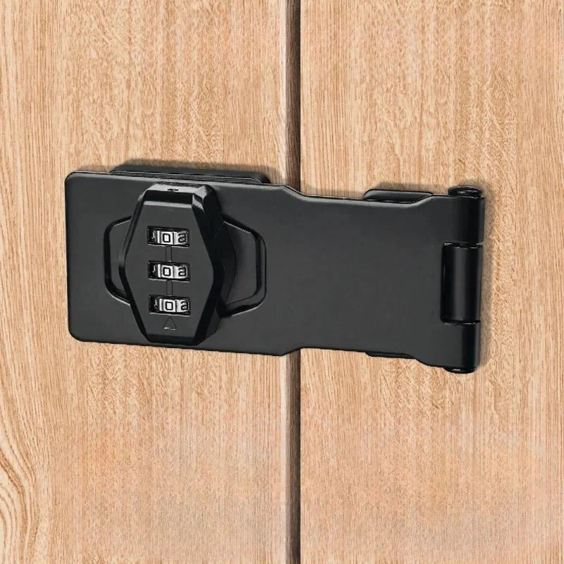 Heavy Duty Zinc Alloy Combination Hasp Latch with Resettable Code Mechanism