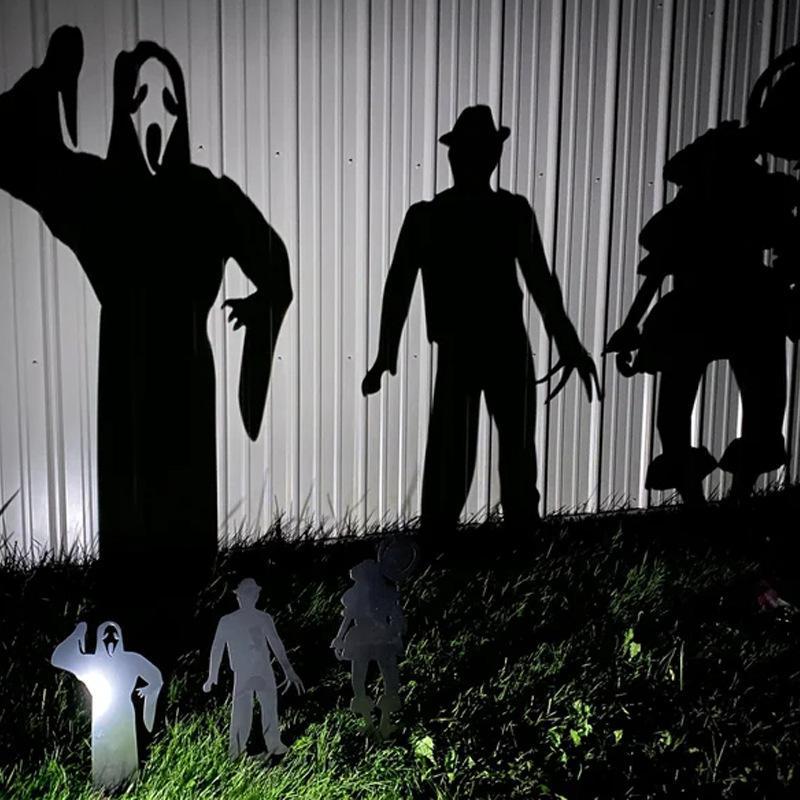 Metal Villain Shadow Caster Yard Stake for Halloween Displays All Vera Mart
