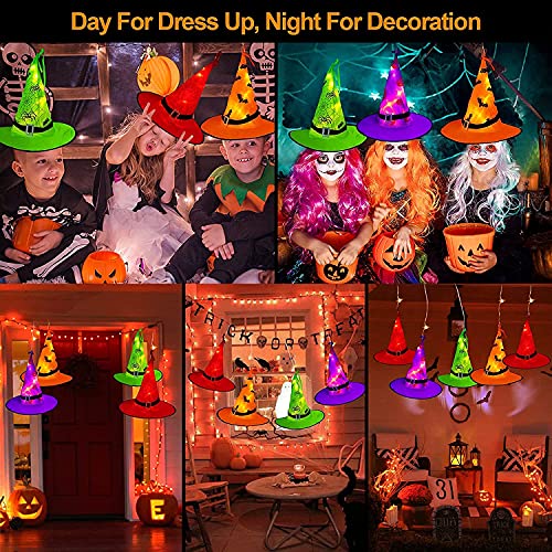 Witch Hat String Lights 44ft with 104 Warm White LEDs and Auto Timer