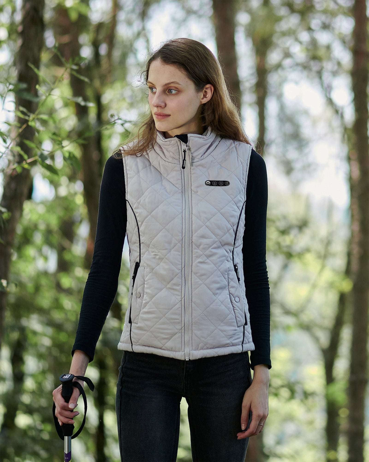 Women Electric Heated Thermal Vest with Adjustable Sizing and Temperature Control