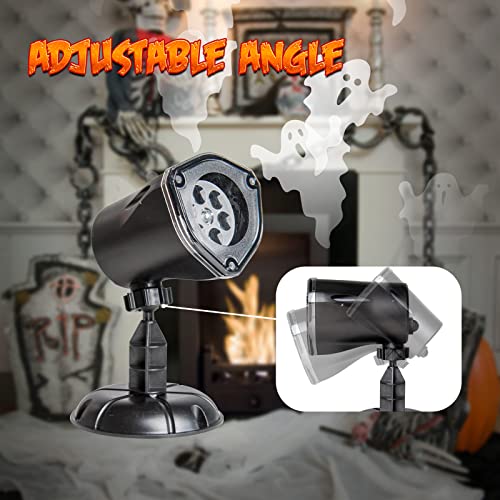Outdoor Ghost Projector with 6 Moving Shapes and 360-Degree Rotation