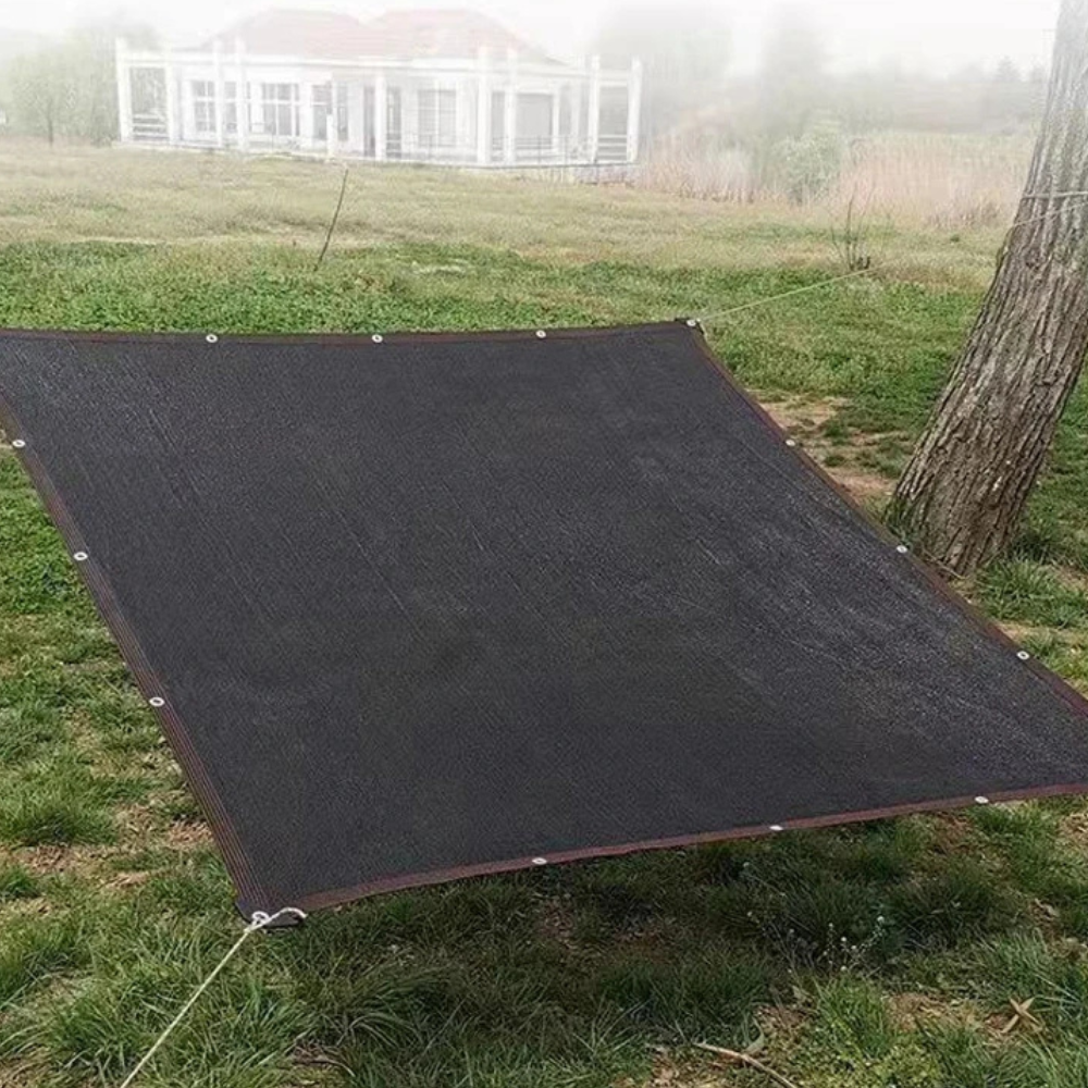 Mesh Shade Sail with Metal Grommets and Breathable Weave for Patios