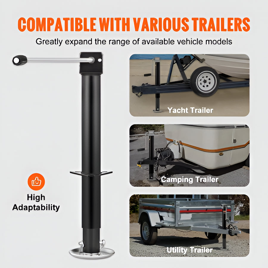 Trailer Jack with Drop Leg Extension for 5000 lb A Frame Tongues