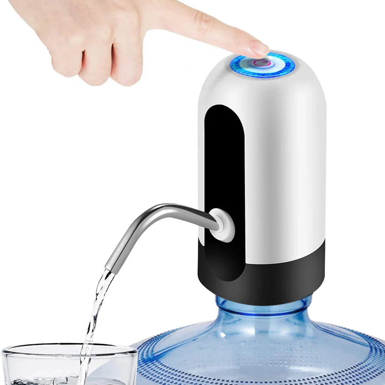 Rechargeable Water Pump Dispenser with USB Battery and One-Touch Operation