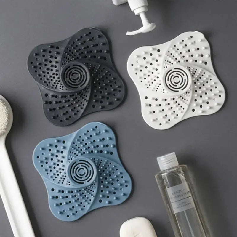 Spiral Drain Hair Catcher with TPR Rubber and Suction Cups