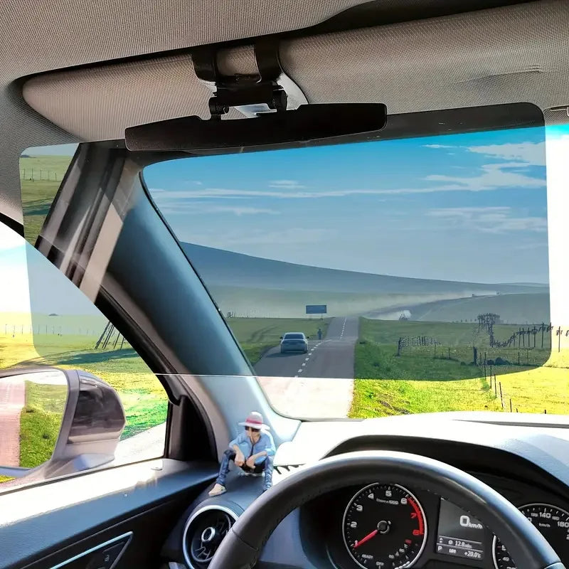 Car Sun Visor Extender with Polarized Lens and 180 Degree Adjustment