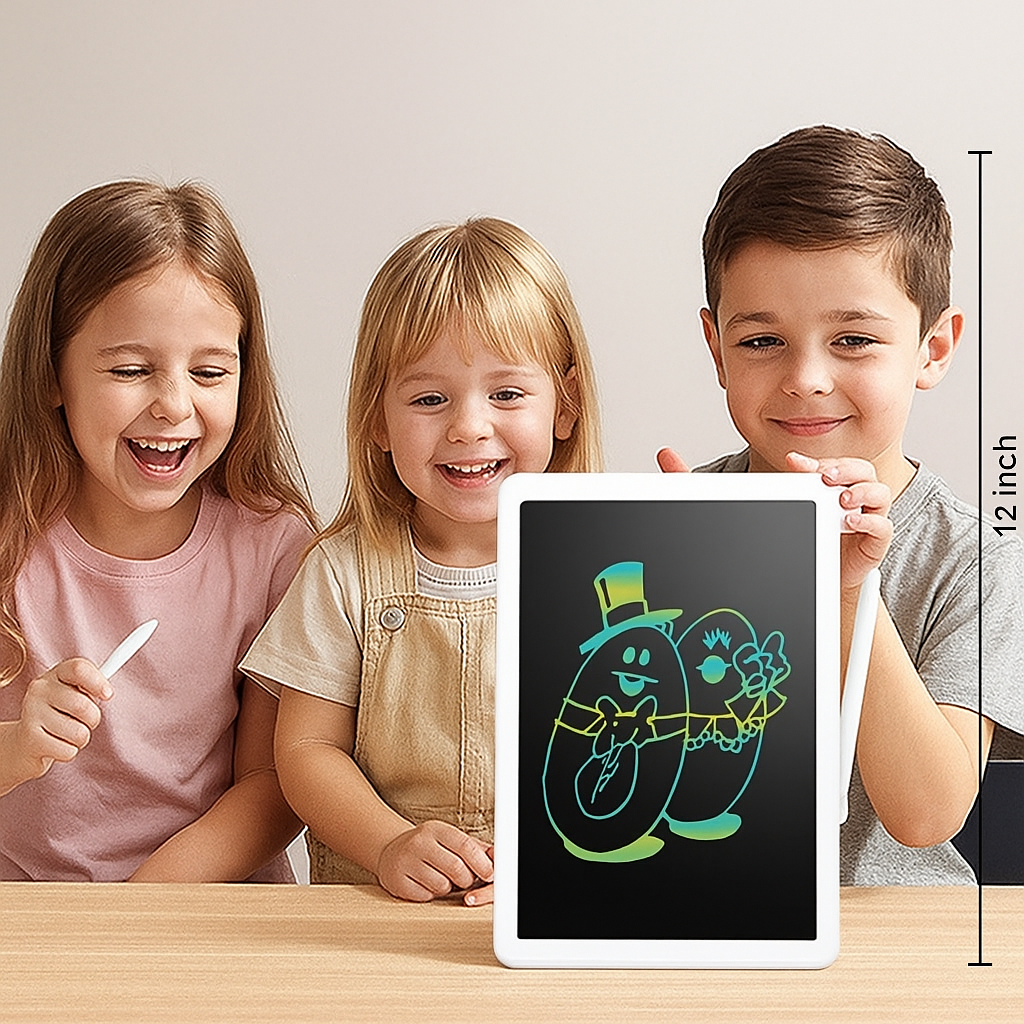 Electronic Drawing Tablet for Kids with Stylus and One-Button Erase