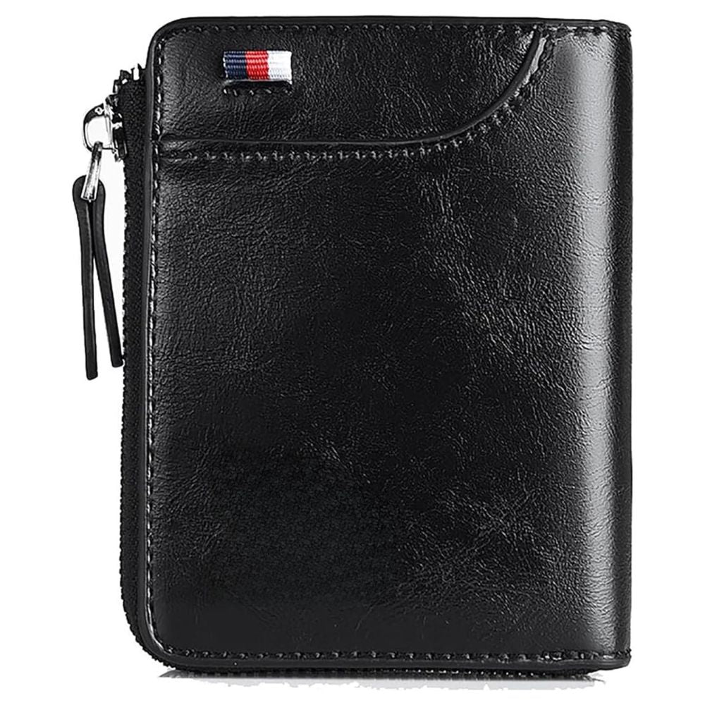 RFID Blocking Wallet with 14 Card Slots and Cash Compartment, Vintage PU Leather