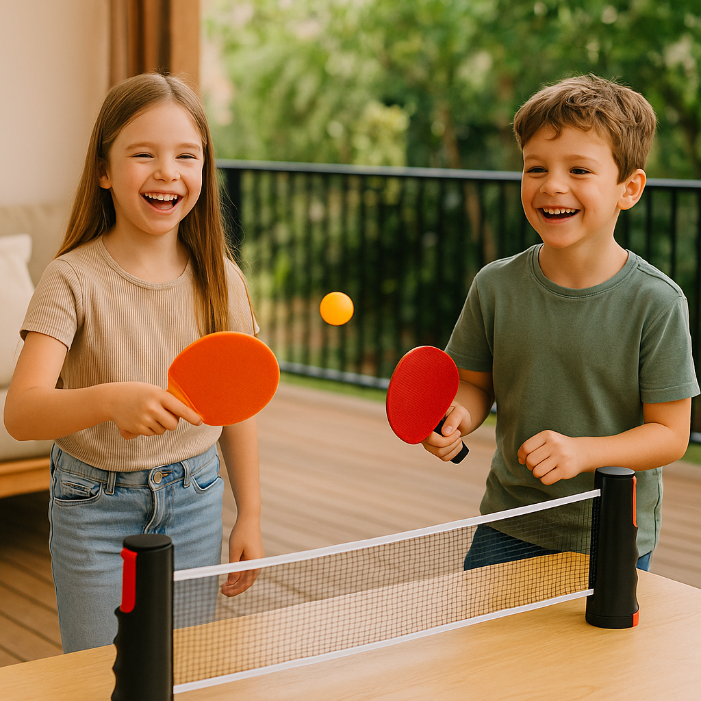 Portable Table Tennis Net with Clamp Attachment and Tension Adjustment, Foldable Design
