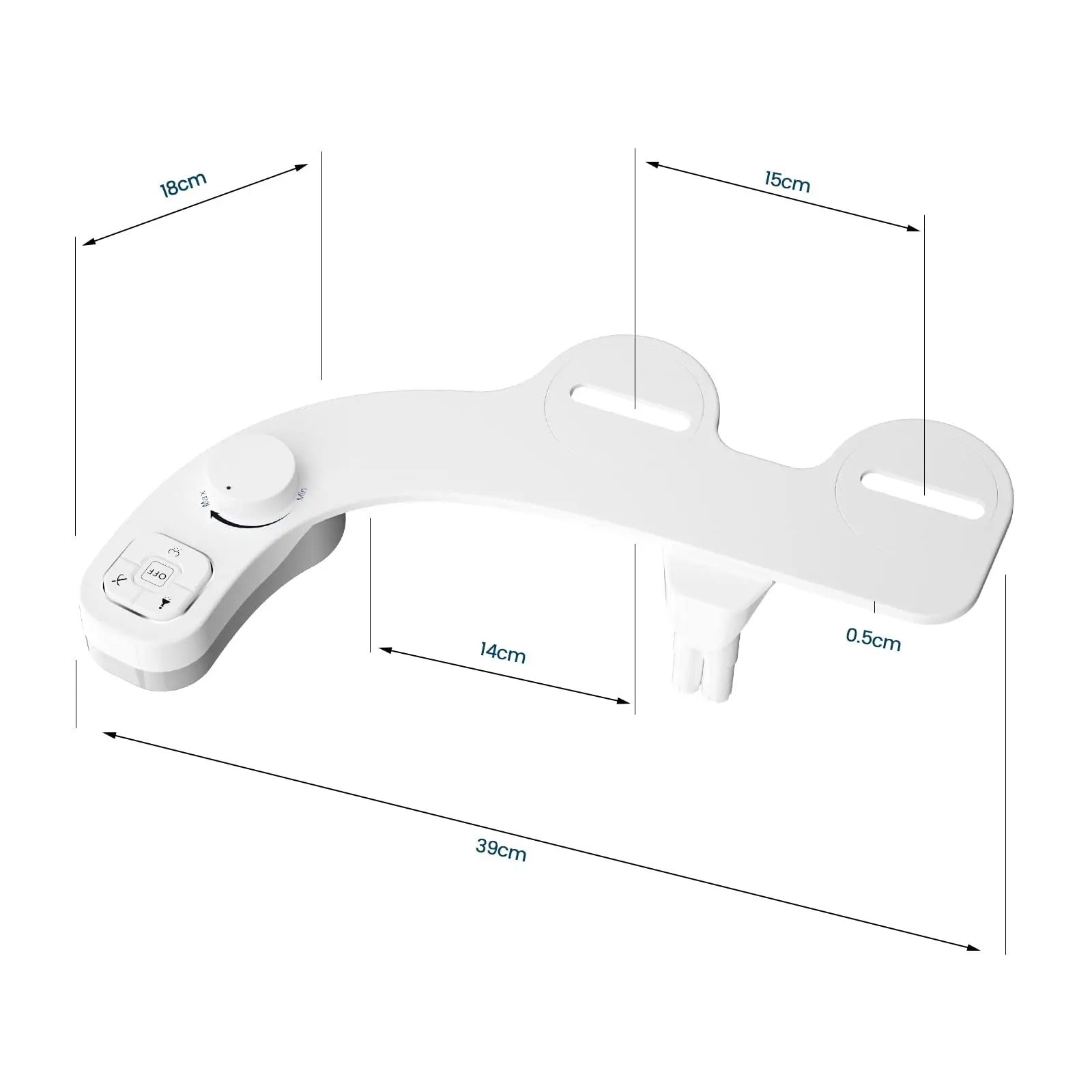 Dual Nozzle Bidet Attachment with Adjustable Pressure and Self-Cleaning System