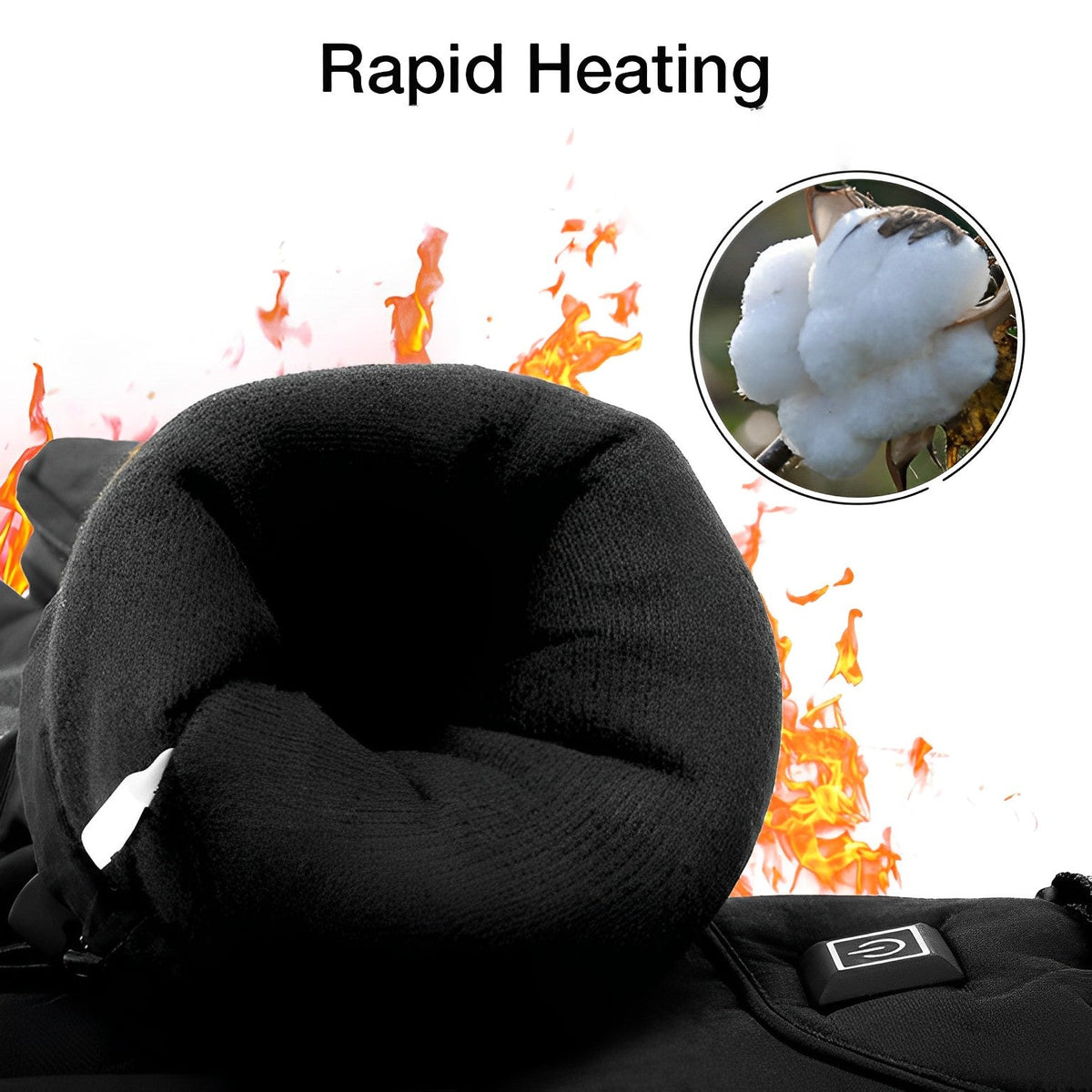 Battery Powered Gloves with Three Heat Settings and 8 Hour Runtime for Winter Work