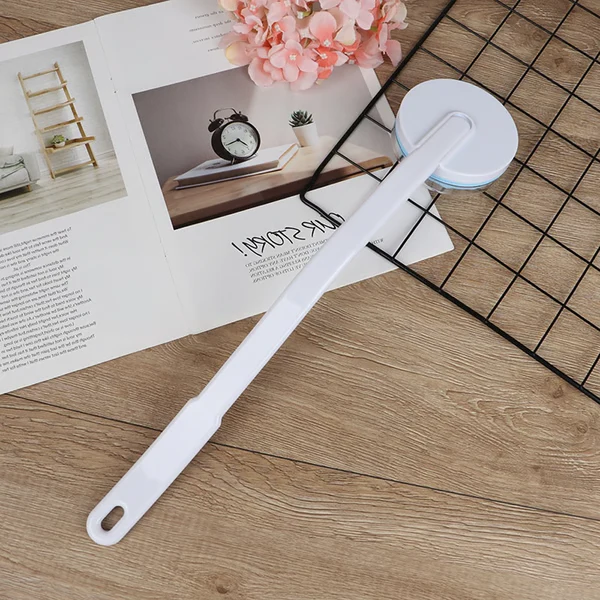 Long Handled Lotion Applicator with Roller Dispenser and Massage Function, Detachable Handle