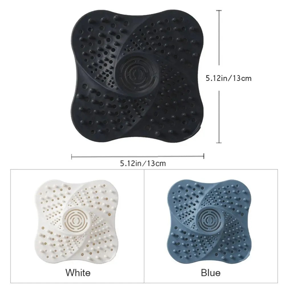 Spiral Drain Hair Catcher with TPR Rubber and Suction Cups