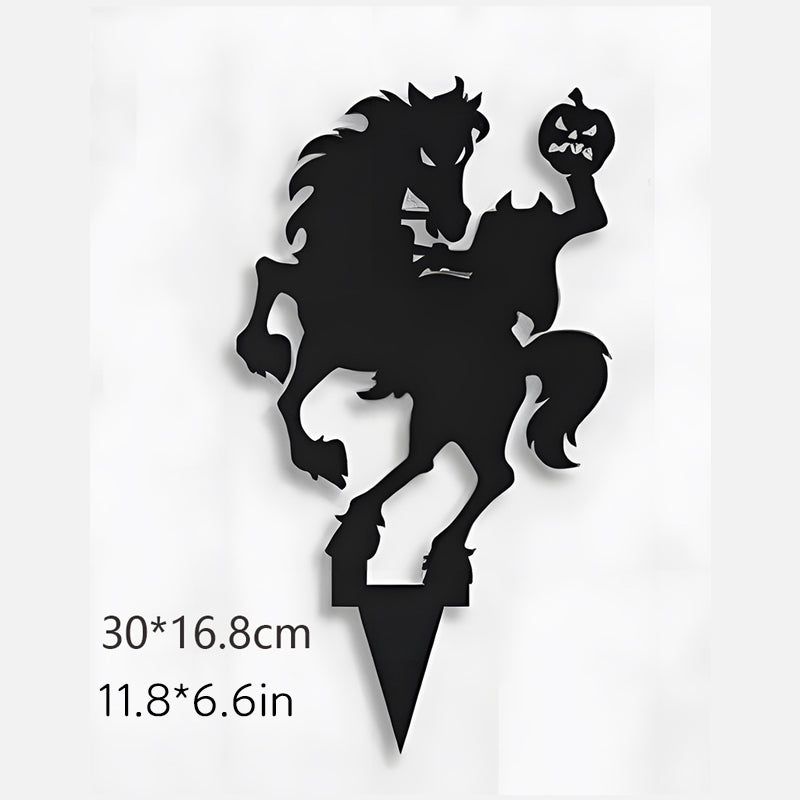 Metal Villain Shadow Caster Yard Stake for Halloween Displays All Vera Mart