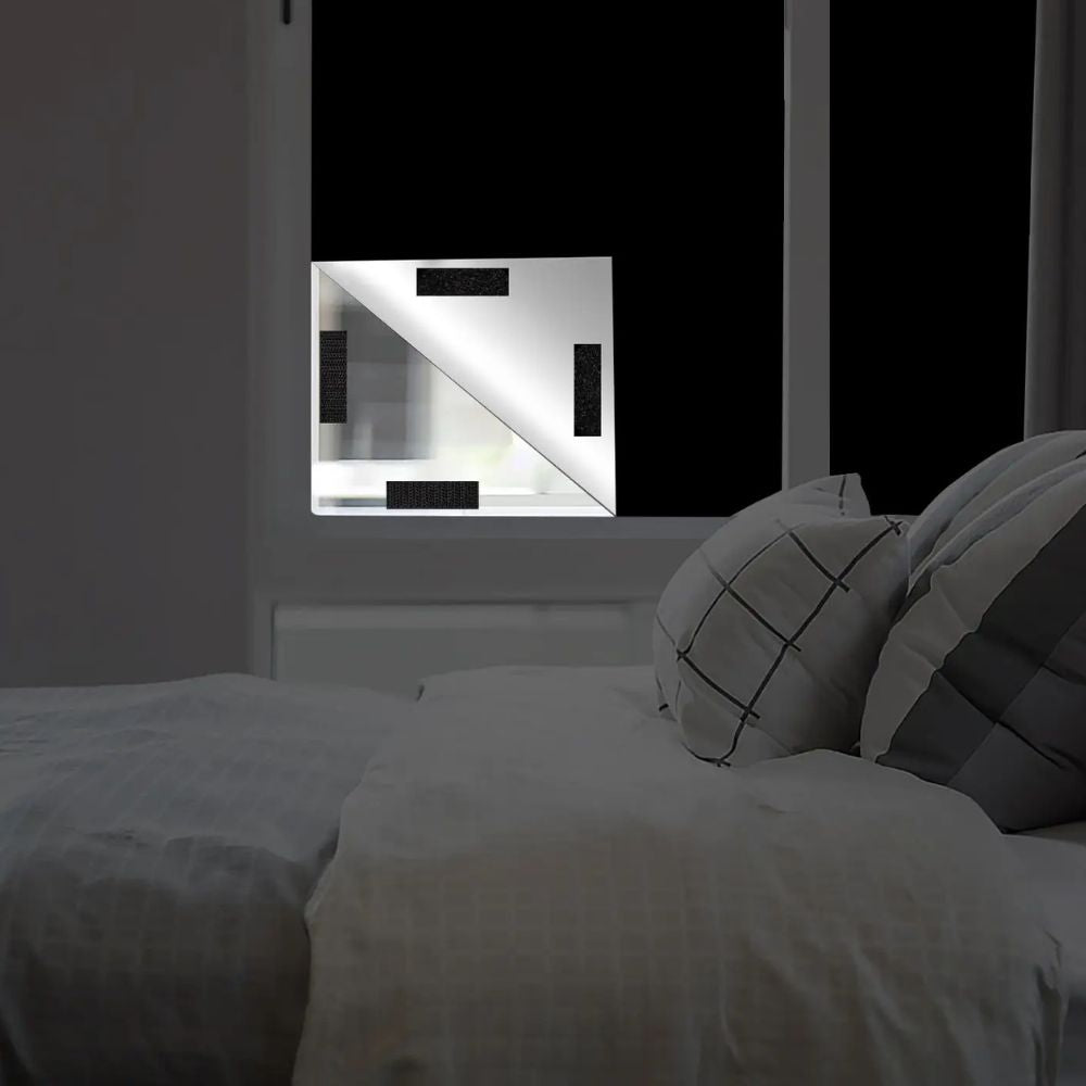 Static Cling Blackout Window Film with UV Heat Blocking and Reusable Polyester, Custom Trim Fit