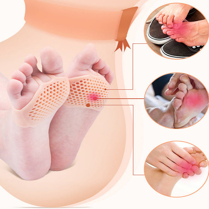 Gel Metatarsal Pads with Ventilated Construction and Adhesive Backing, Set of 2