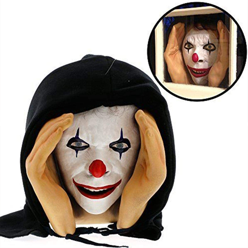 Window Peeper Halloween Decoration with Suction Cup Mounting and Latex Sculpting