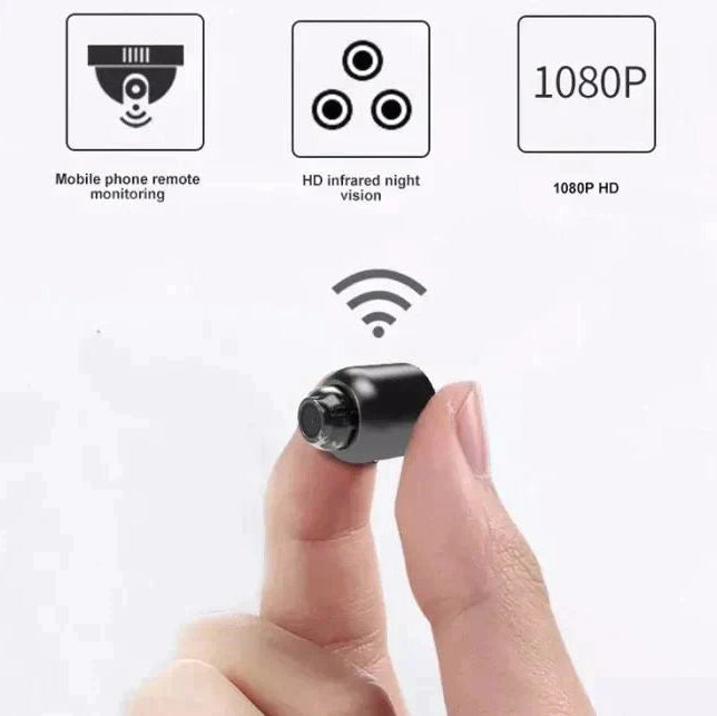 Compact Wireless Security Camera with 1080p Night Vision and Motion Detection