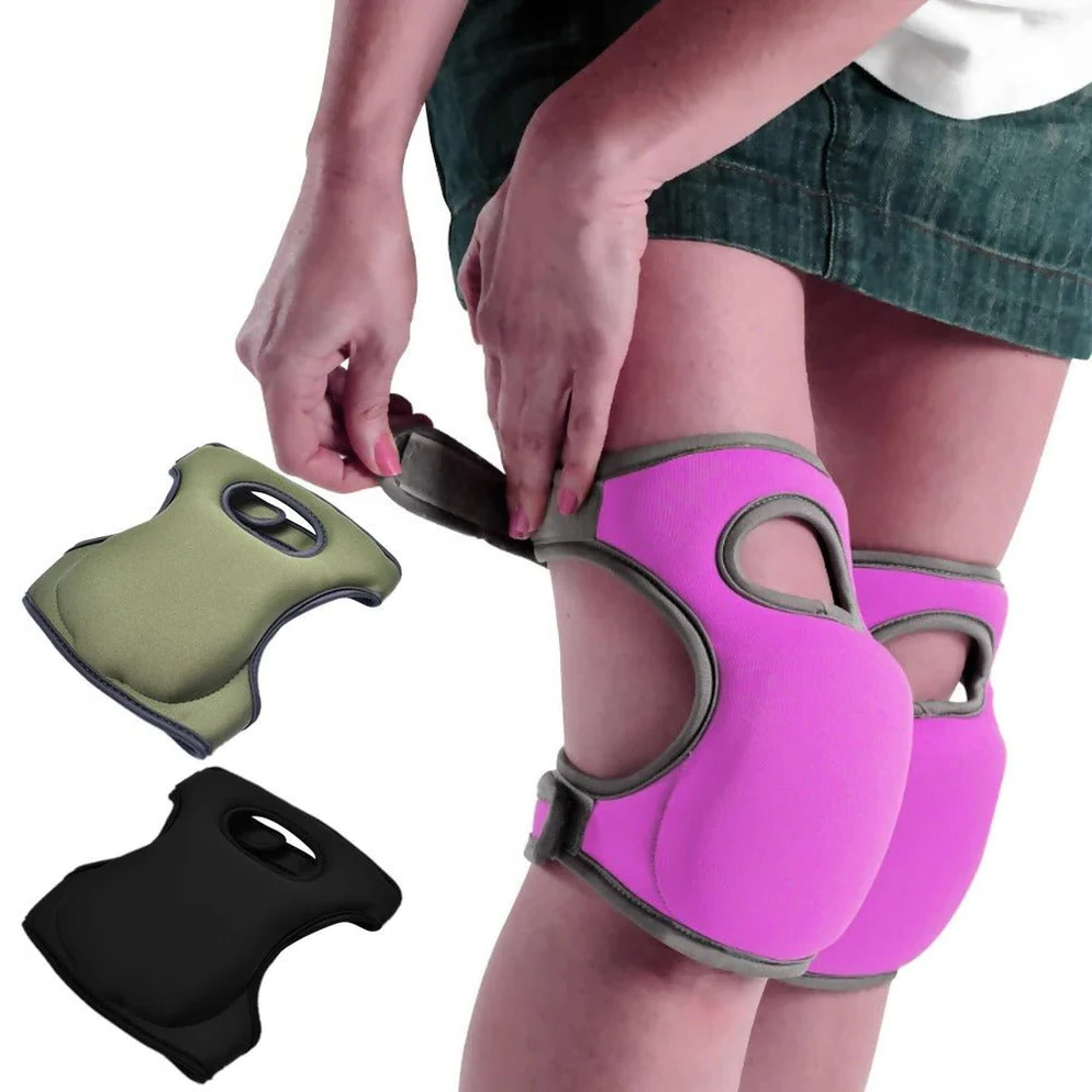 Knee Pads for Gardening and Floor Cleaning with EVA Foam and Adjustable Straps