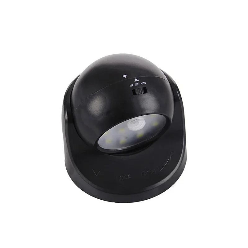 Motion Sensor Spotlight with 360° Rotatable Head and Battery Power