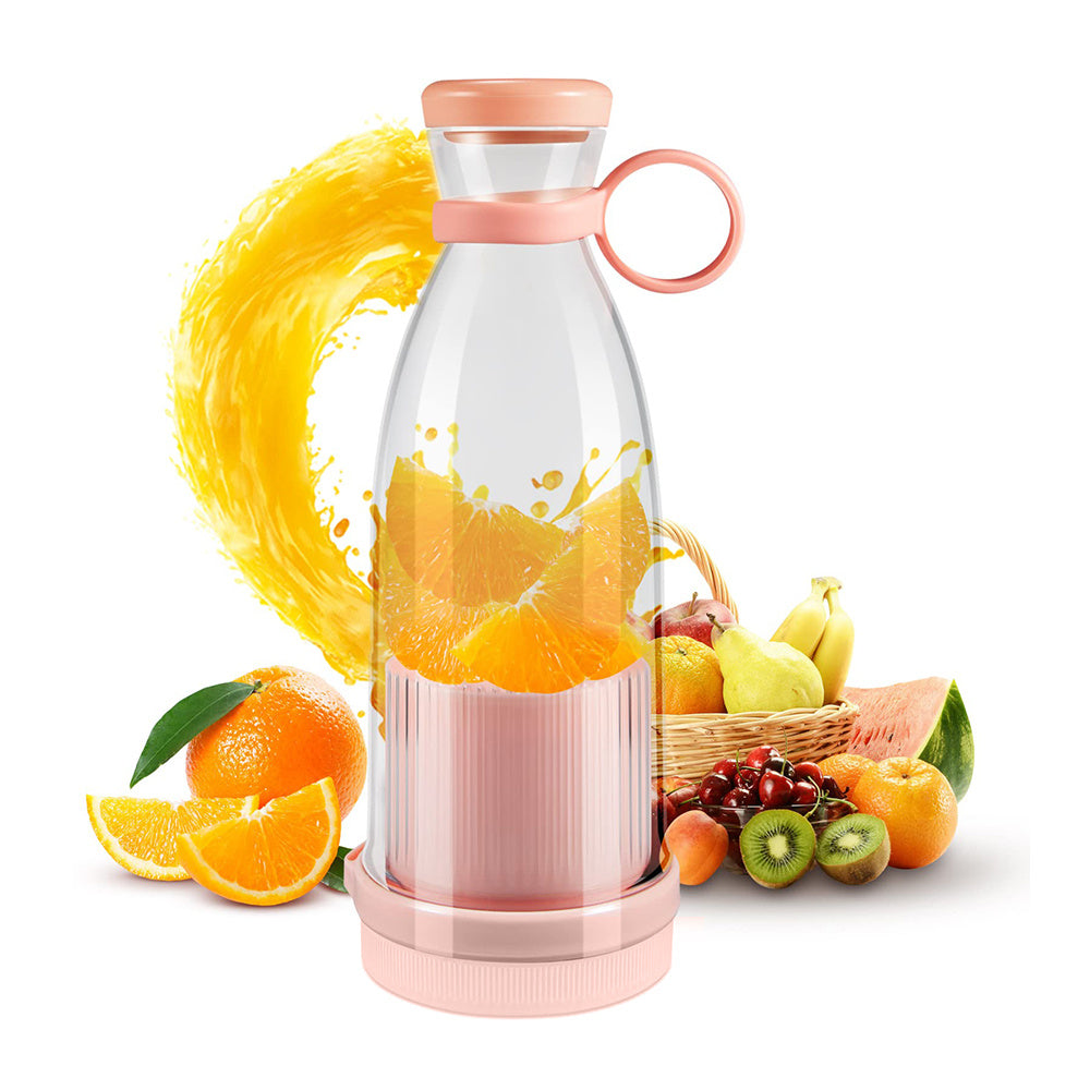 Portable Blender with Four-Blade System and Wireless Charging, 350ml