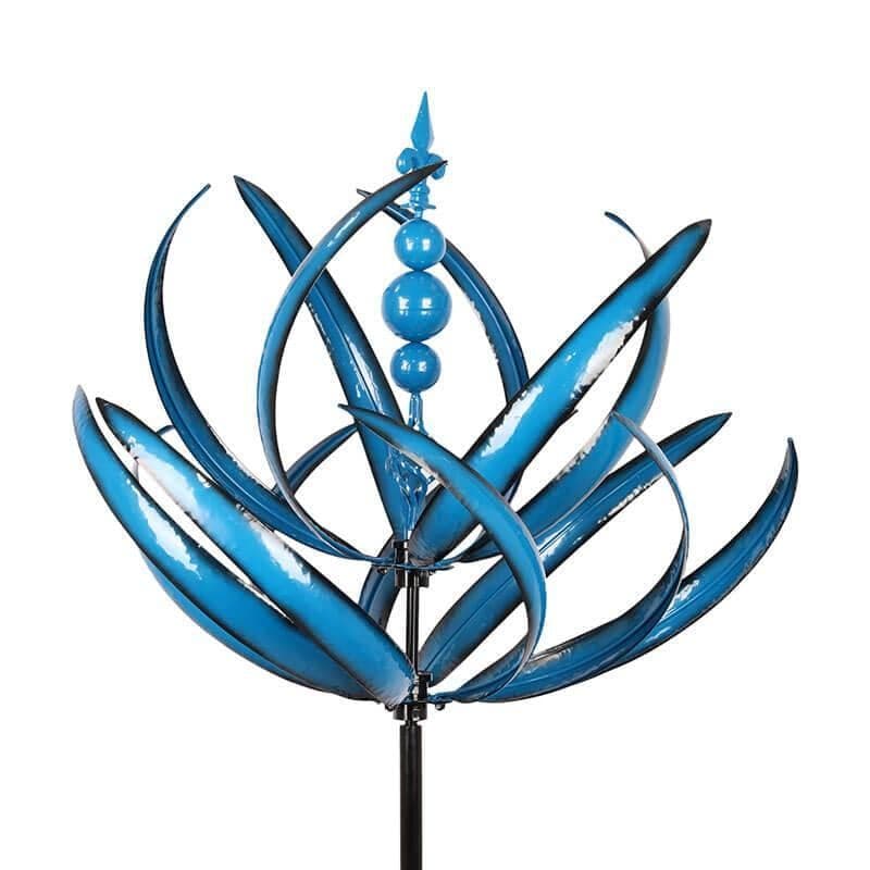 Metal Wind Spinner with Ground Stake and Bearing System for Gardens