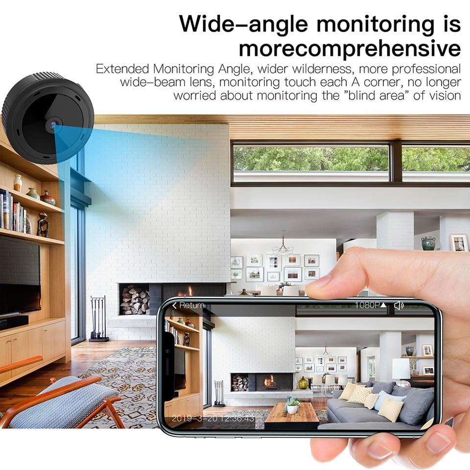 Wireless Home Security Camera with Night Vision and Motion Detection for Indoor Monitoring