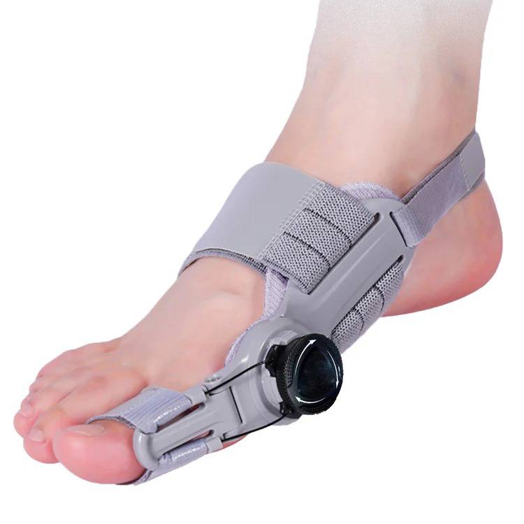 Adjustable Bunion Corrector with Twist Knob Control and Silicone Cushioning, Heel Strap