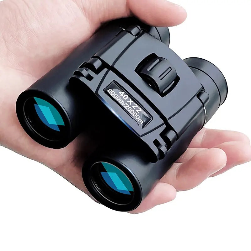 8x Magnification Binoculars with 2000 Meter Range and Infrared Lens, Foldable Compact Design