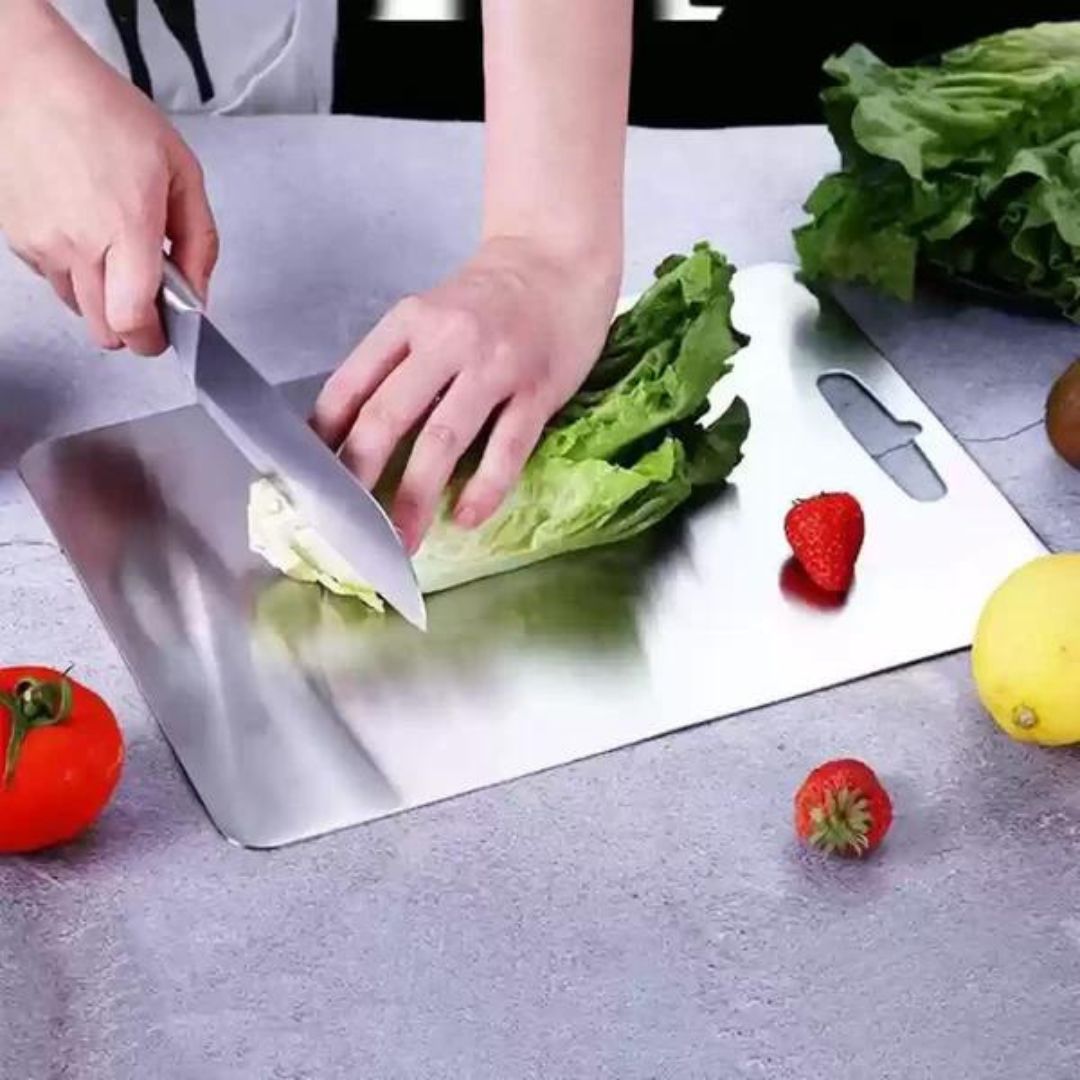 Non Porous Cutting Board with Titanium Coating and Non Slip Base