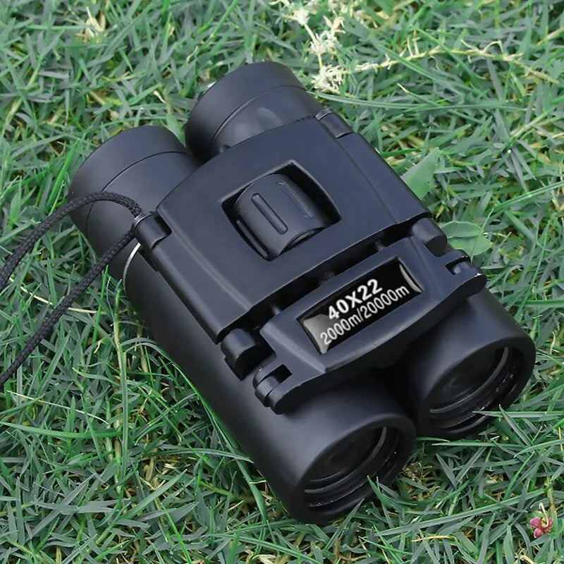 8x Magnification Binoculars with 2000 Meter Range and Infrared Lens, Foldable Compact Design