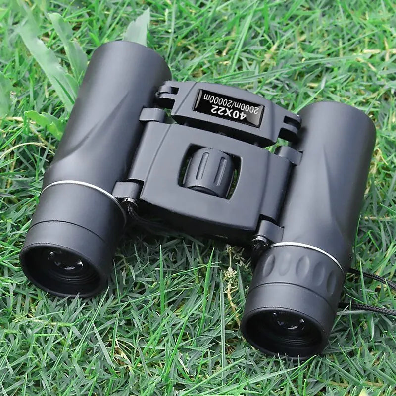 8x Magnification Binoculars with 2000 Meter Range and Infrared Lens, Foldable Compact Design