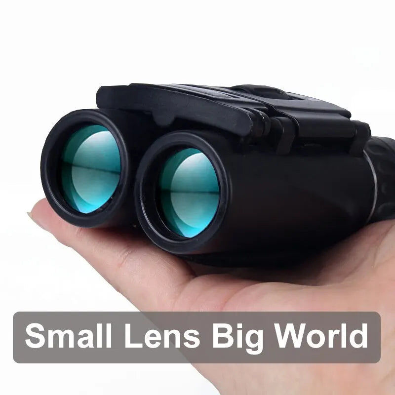 8x Magnification Binoculars with 2000 Meter Range and Infrared Lens, Foldable Compact Design