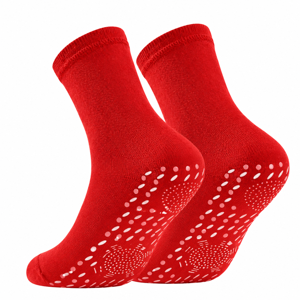 Heated Athletic Socks with Rechargeable Battery and Tourmaline Technology, 5 Pairs