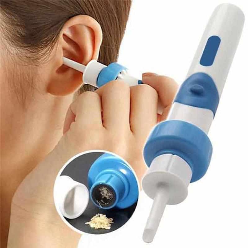 Ear Wax Removal Tool with Suction and Vibration, 2 Silicone Tips