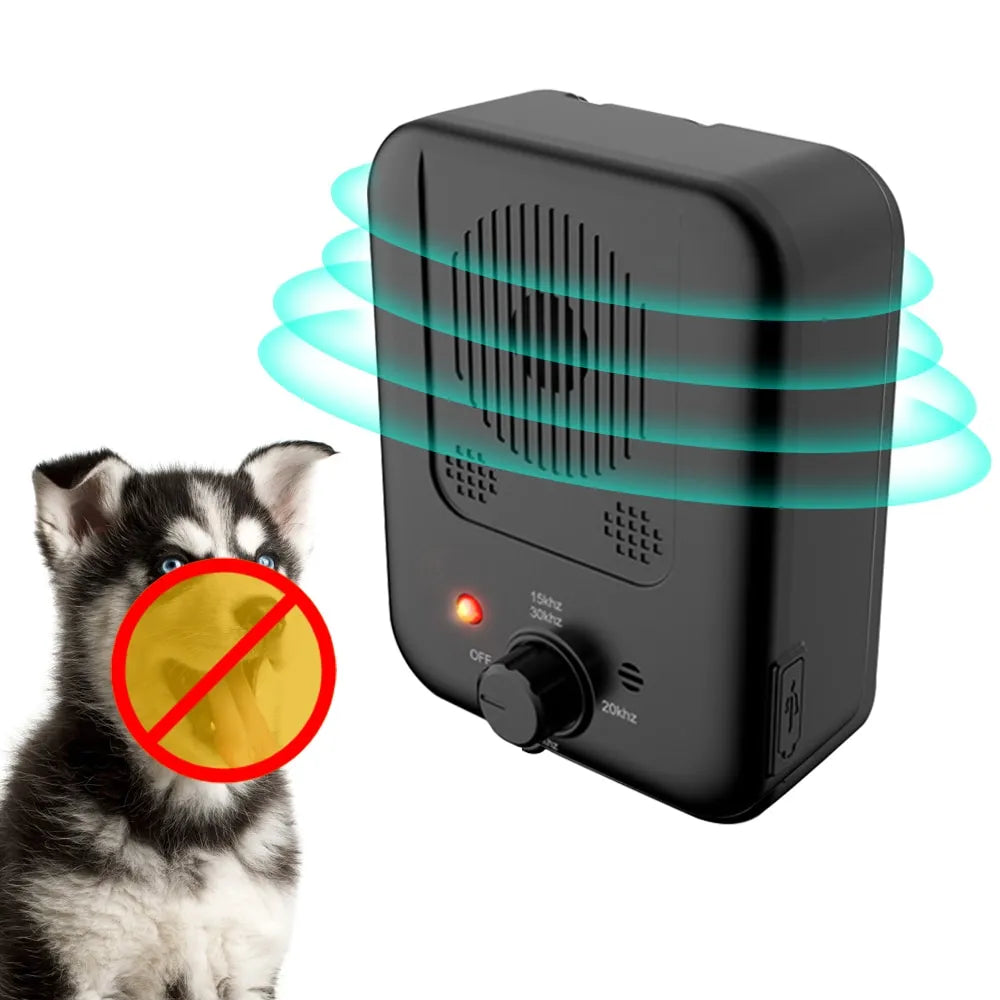 Ultrasonic Dog Barking Control Device with Automatic Detection and Adjustable Sensitivity, 49ft Range