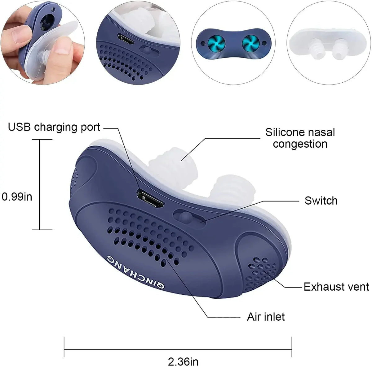 Compact Nighttime Airflow Device for Travel