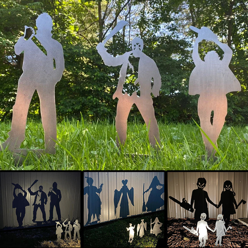 Metal Villain Shadow Caster Yard Stake for Halloween Displays All Vera Mart