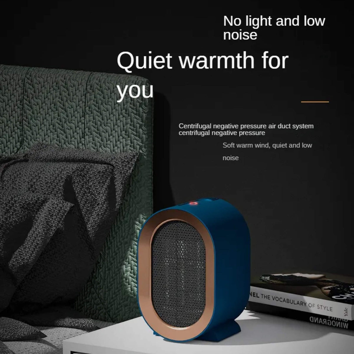 Portable Ceramic Space Heater with Programmable Timer and Anti Tilt Safety