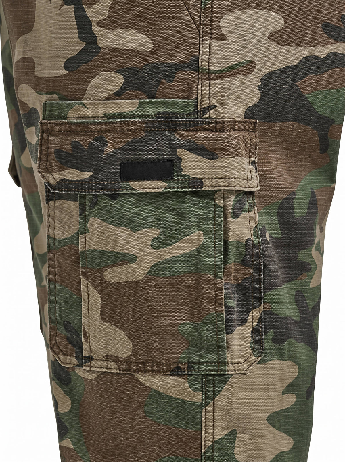 Men's Stretch Twill Cargo Pants with Six Pockets and Relaxed Fit