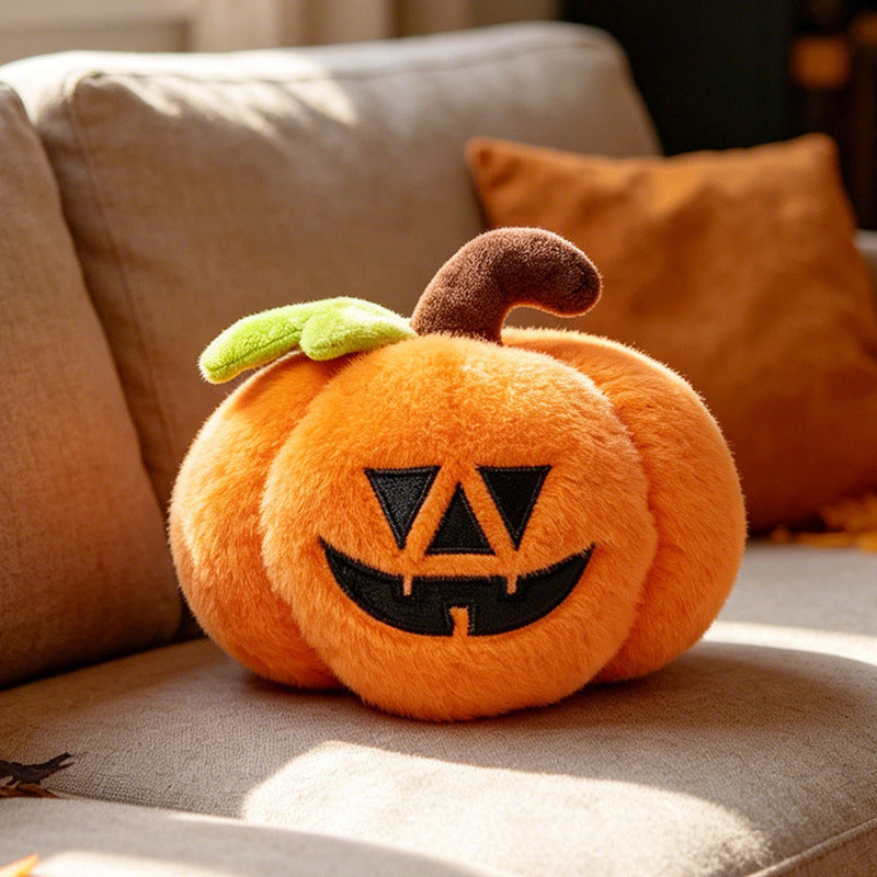 Seasonal Plush Character Set with Embroidered Details for Indoor Display