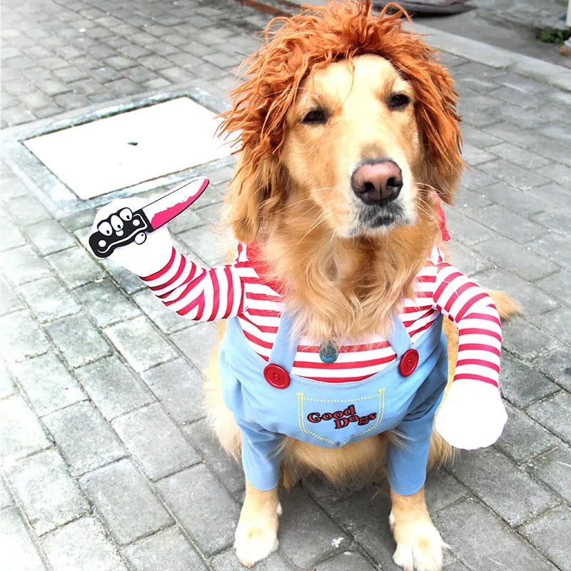 Halloween Dog Costume with Sweatshirt and Hat, Foam Prop Included