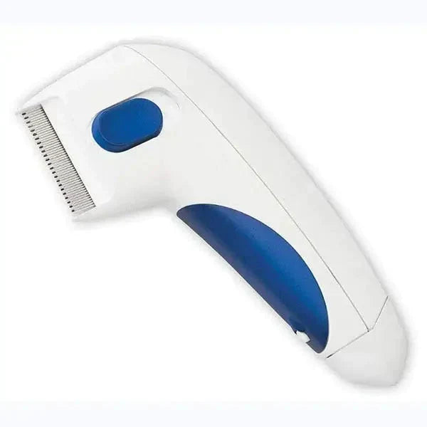 Electric Grooming Comb with Fine Tooth Design and Low Voltage Pest Removal for Dogs and Cats