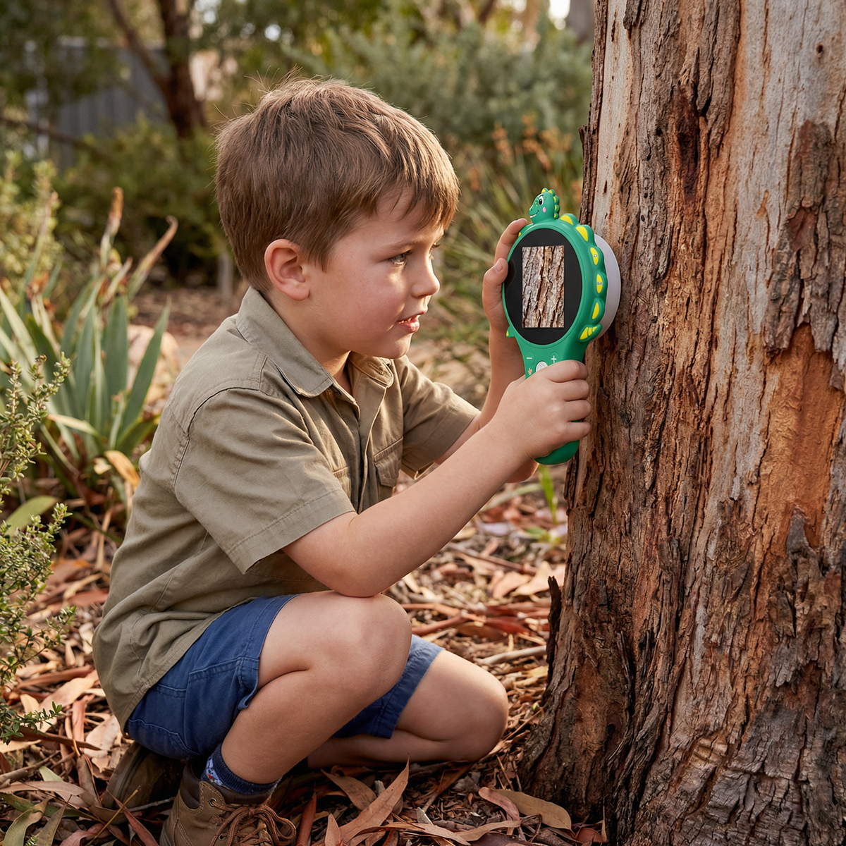 Handheld Digital Microscope with 500X Magnification and IPS Display for Kids