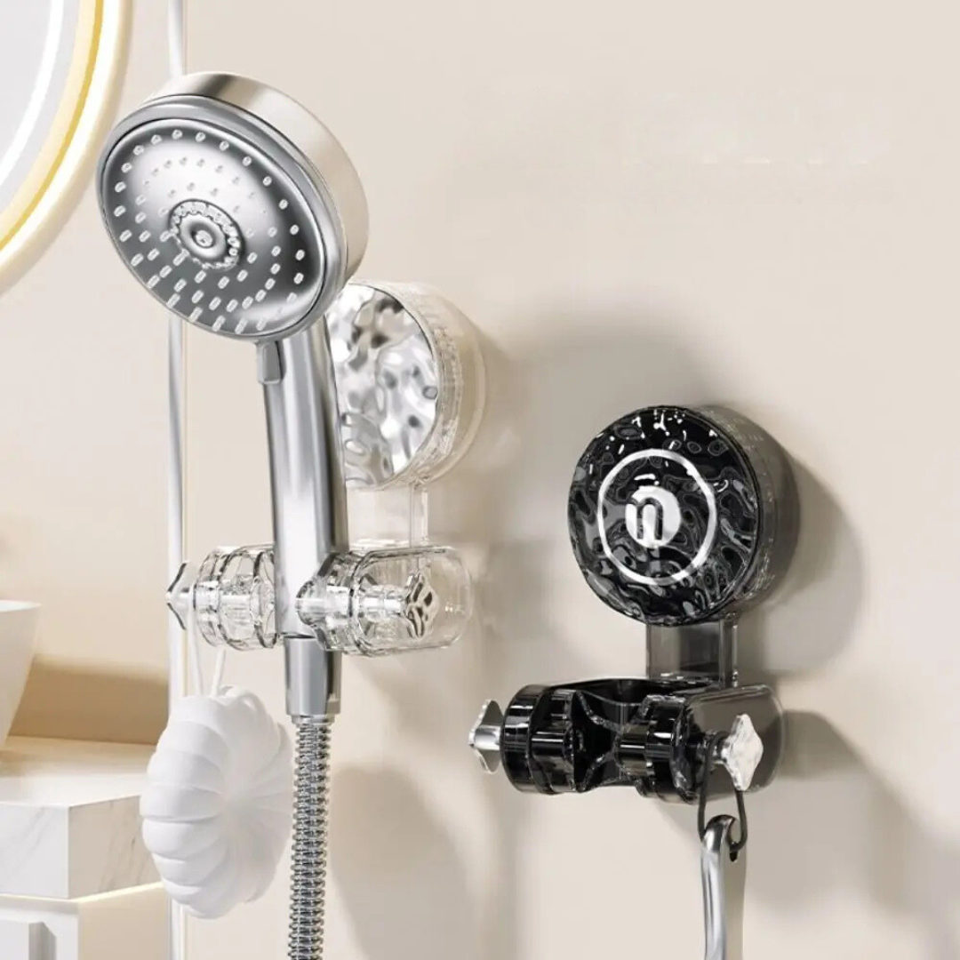 Shower Head Holder with 360-Degree Swivel and Suction Mount, Storage Hook