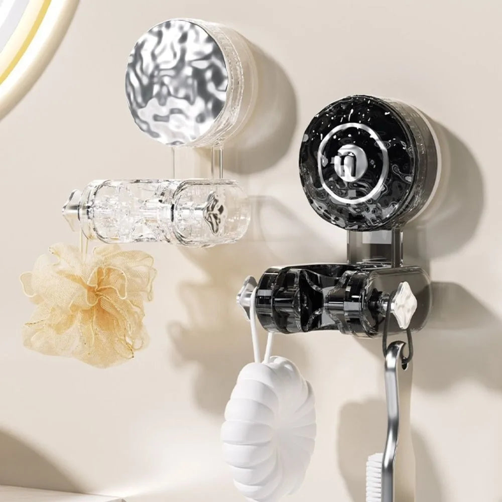 Shower Head Holder with 360-Degree Swivel and Suction Mount, Storage Hook