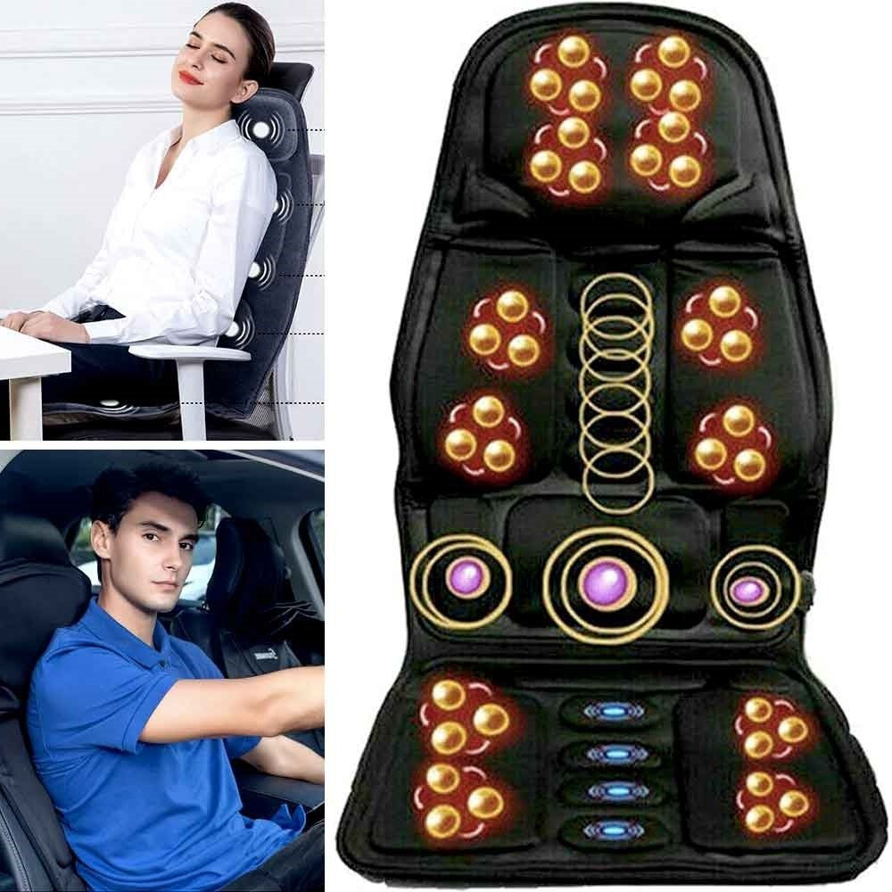 Massage Chair Pad with Heat Function and 8 Massage Modes for Car, Home, Office