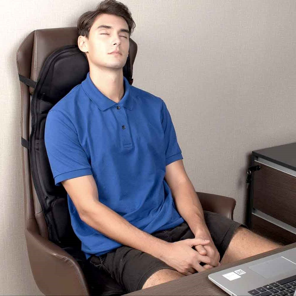Massage Chair Pad with Heat Function and 8 Massage Modes for Car, Home, Office