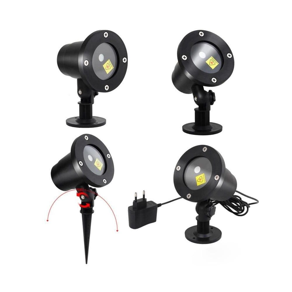 Red and Green Laser Projector with 180 Degree Adjustment and Auto Timer for Outdoor Decoration