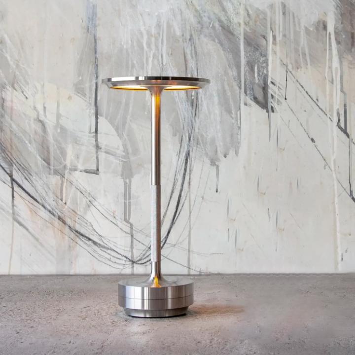 Touch Control Rechargeable Table Lamp with IP66 Waterproof Rating and Warm Light, 150 Hour Battery
